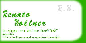 renato wollner business card